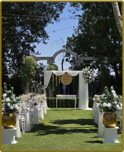 Decoración de eventos en Madrid -  Flores y adornos para la celebración de la boda